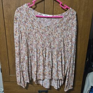 Sonoma Cream Pleated Blouse